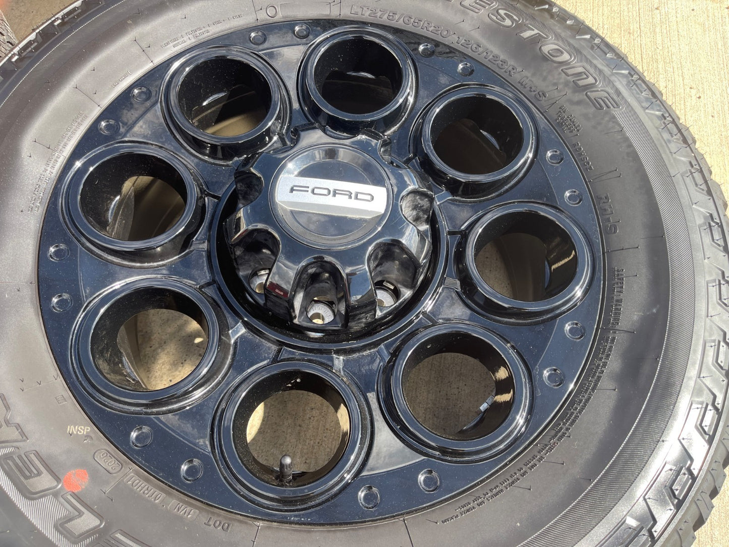 20" Ford F-250 F-350 OEM TREMOR wheels rims SET 10299 10484 BRINDGESTONE NEW