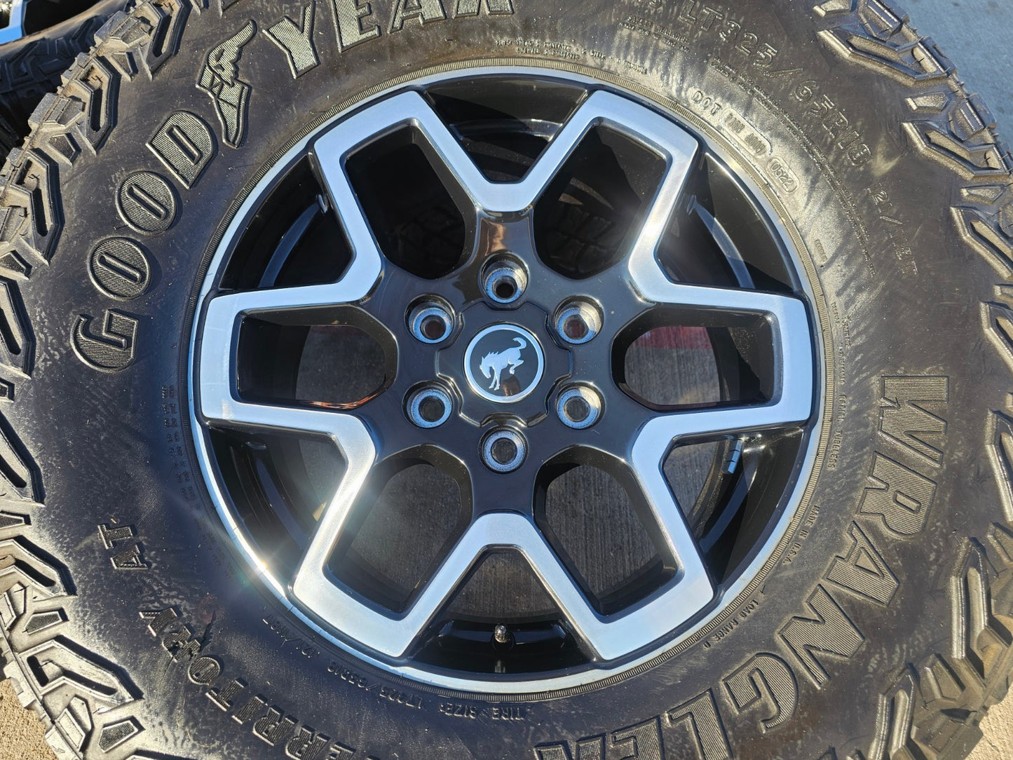 18" Ford Bronco wheels rims tires black 95213 Ranger GOODYEAR 35" DISCOUNTED