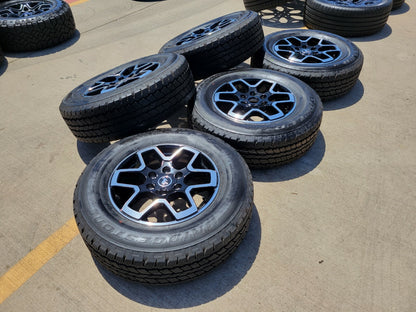 18" Ford Bronco wheels rims black 95213 Ranger tires tires BRIDGESTONE A/T