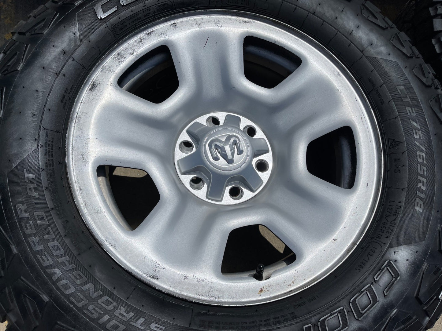 18" Ram 1500 OEM 2667 stock wheels rims tires SET COOPER A/T