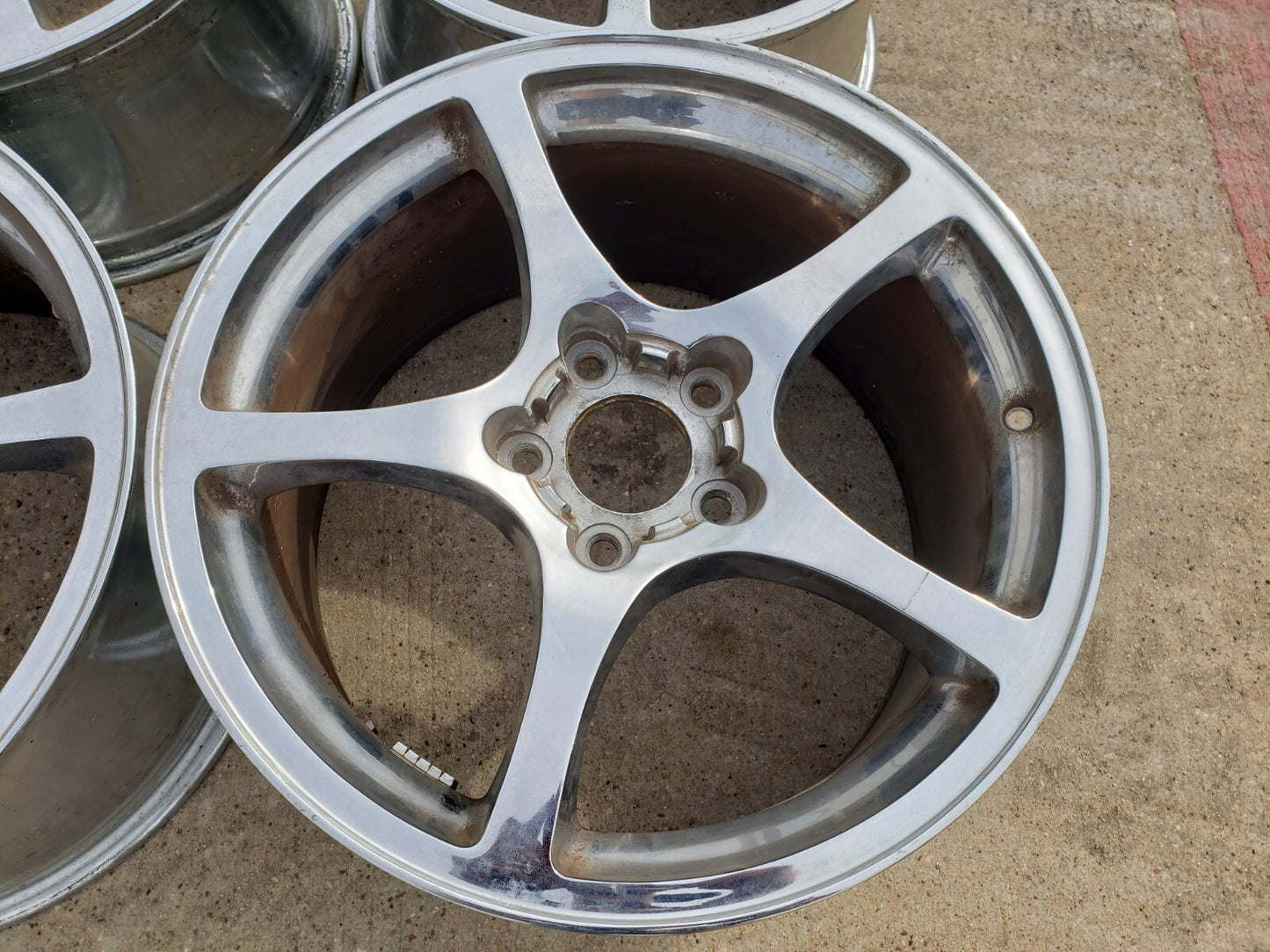 17"+ 18" Chevy Corvette Crome OEM chrome rims wheels 5102 5104 2000 2003 2004