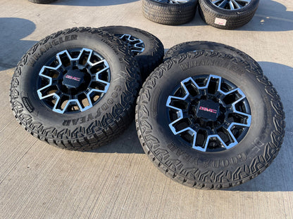 18" GMC Sierra AT4X Chevy Trail Boss 2500 OEM 14136 wheels rims GOODYEAR 35"