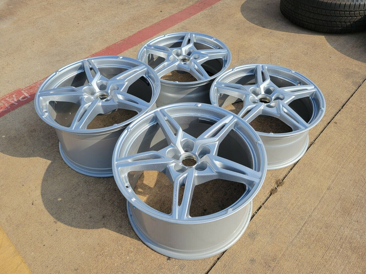 19" + 20" Chevy Corvette C8 OEM 14007 14008 wheels rims 2023 2024 2025 2026 NEW
