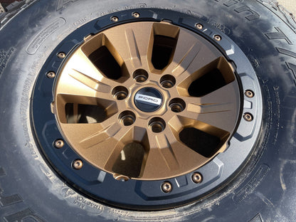 17" Ford F-150 Raptor OEM BEADLOCK 10114 BRONZE rims wheels tires BFG 37" NEW