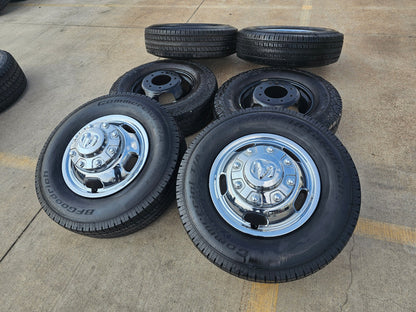 17" Dodge Ram 3500 Dually Laramie 8x200 wheels rims 2703 2704 OEM tires