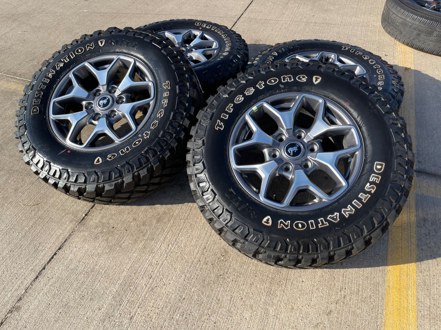 17" Ford Bronco OEM wheels rims SASQUATCH 95229 10387 Ranger NEW FIRESTONE M/T