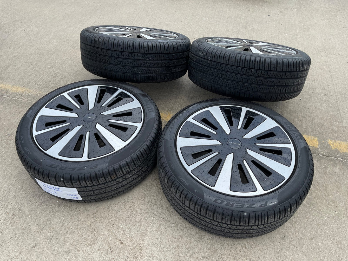 19" Lucid Air OEM Grand Touring 95620 OEM wheels rims 2025 2026 2027 PIRELLI