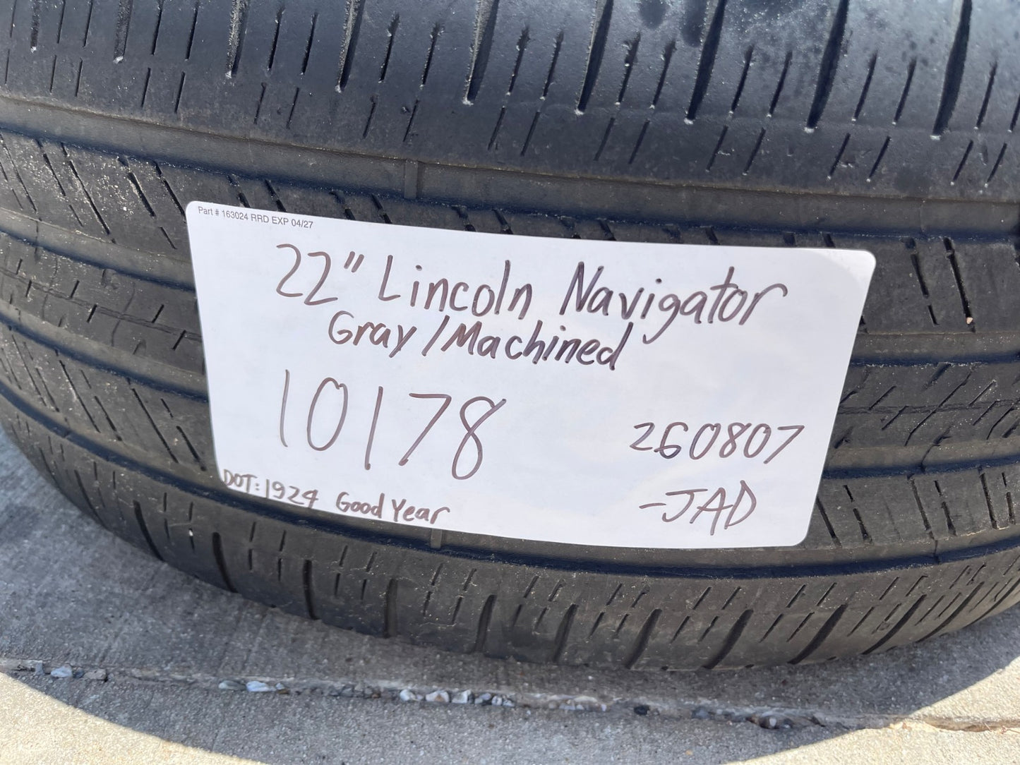 22" Lincoln Navigator OEM 10178 rims wheels BLACK LABEL SET DISCOUNTED