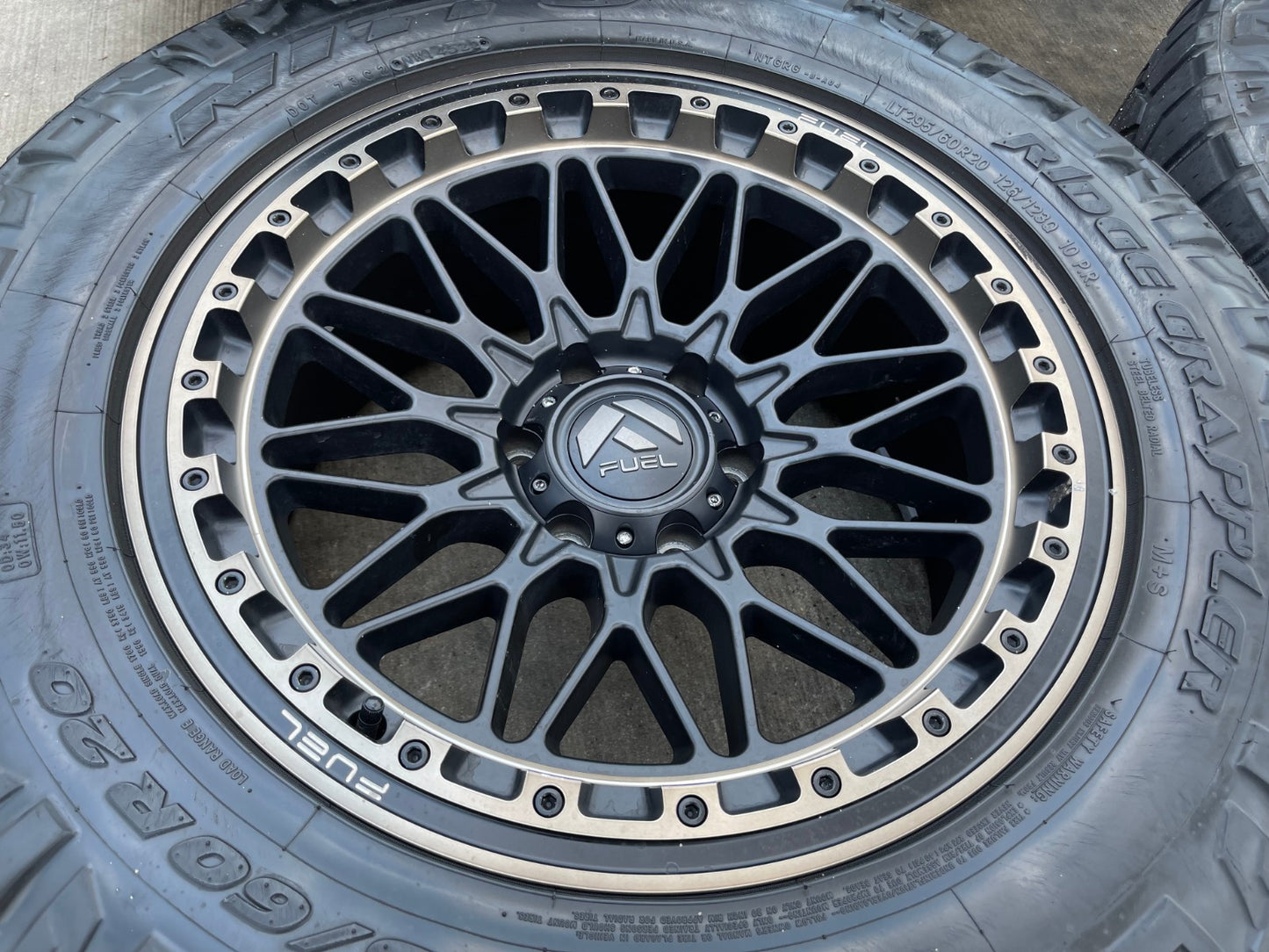 20x9 Fuel Trigger D759 Chevy Silverado RAM Tacoma wheels rims 6x139 6x5.5 tires