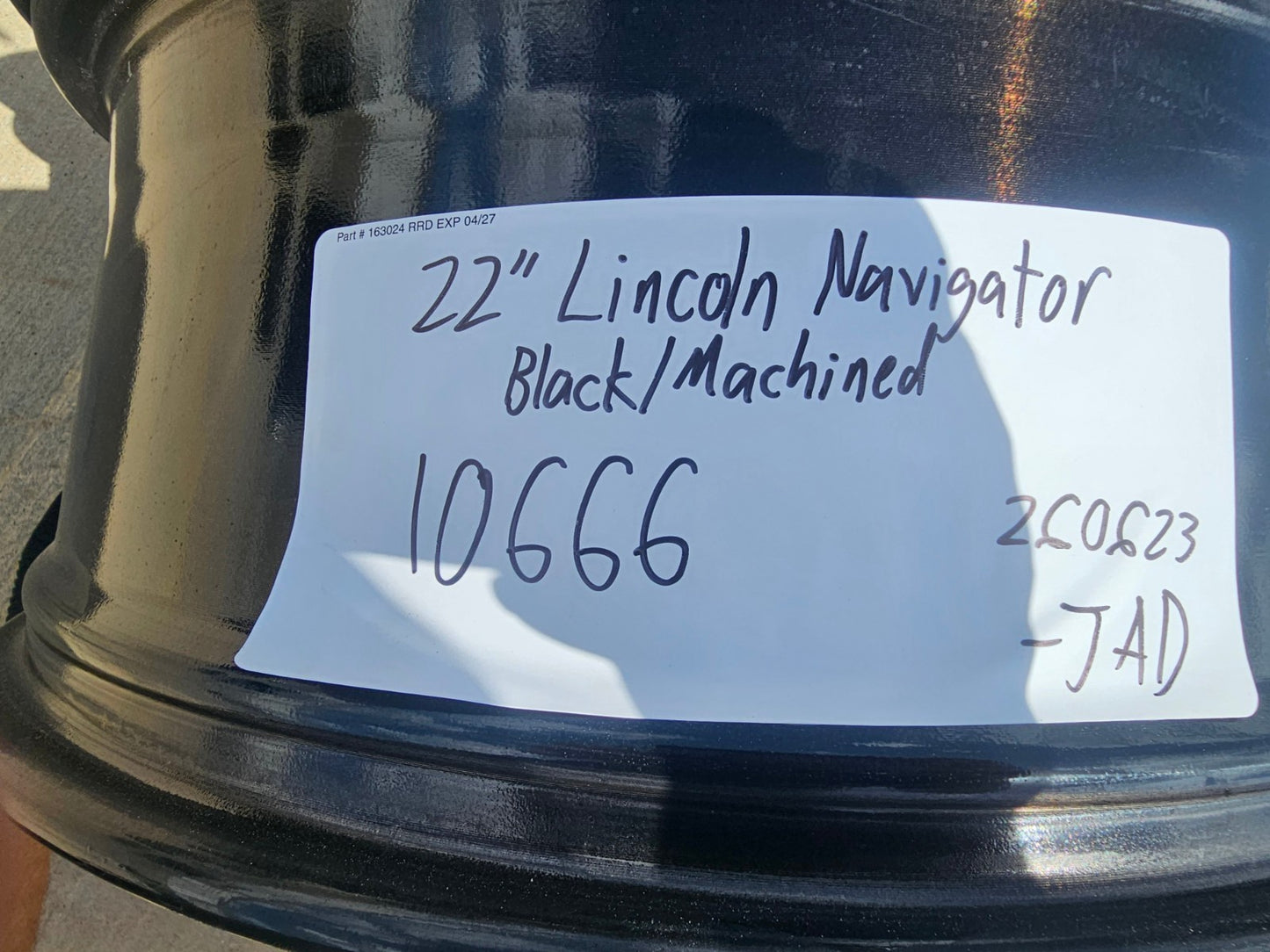 22" Lincoln Navigator OEM 10666 rims wheels BLACK LABEL SET 2025 2026 2027 NEW