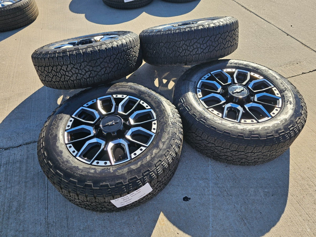 20" Chevy Silverado High Country 2500 3500 OEM Black wheels rims SET