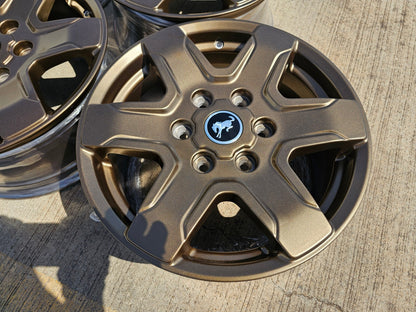 (4) 17" Ford Bronco wheels rims 95292 10383 SASQUATCH Ranger 2023 2024 2025 NEW