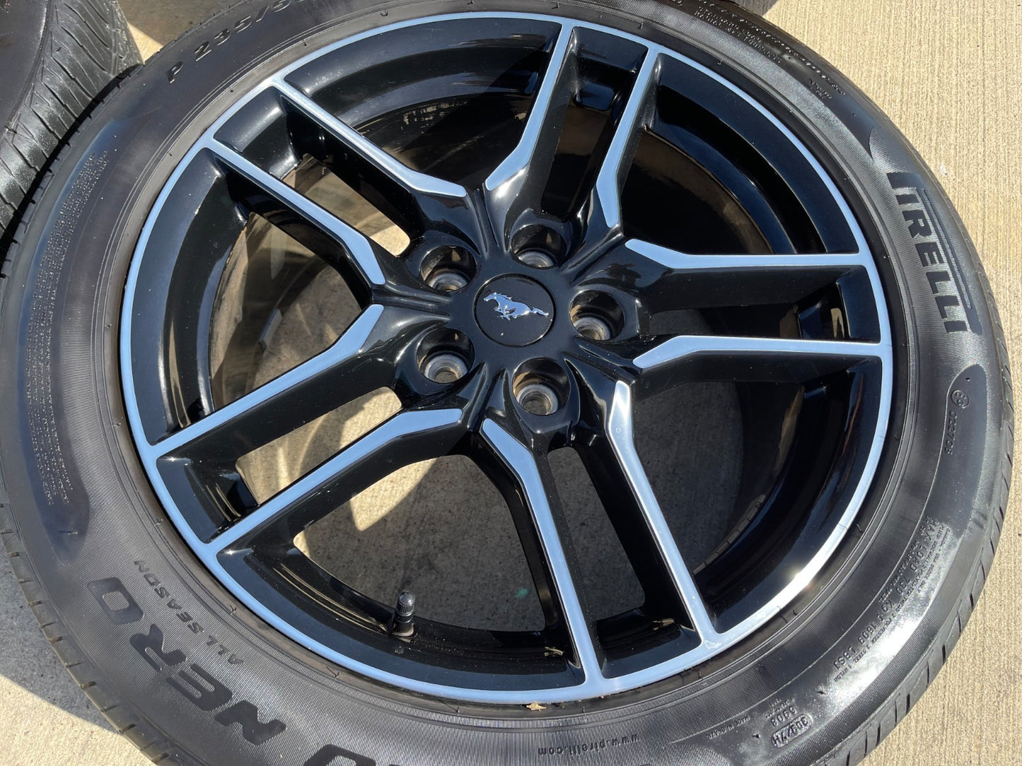 18" Ford Mustang GT OEM 10157 BLACK wheels rims SET 2021 2022 2023 2025 2026