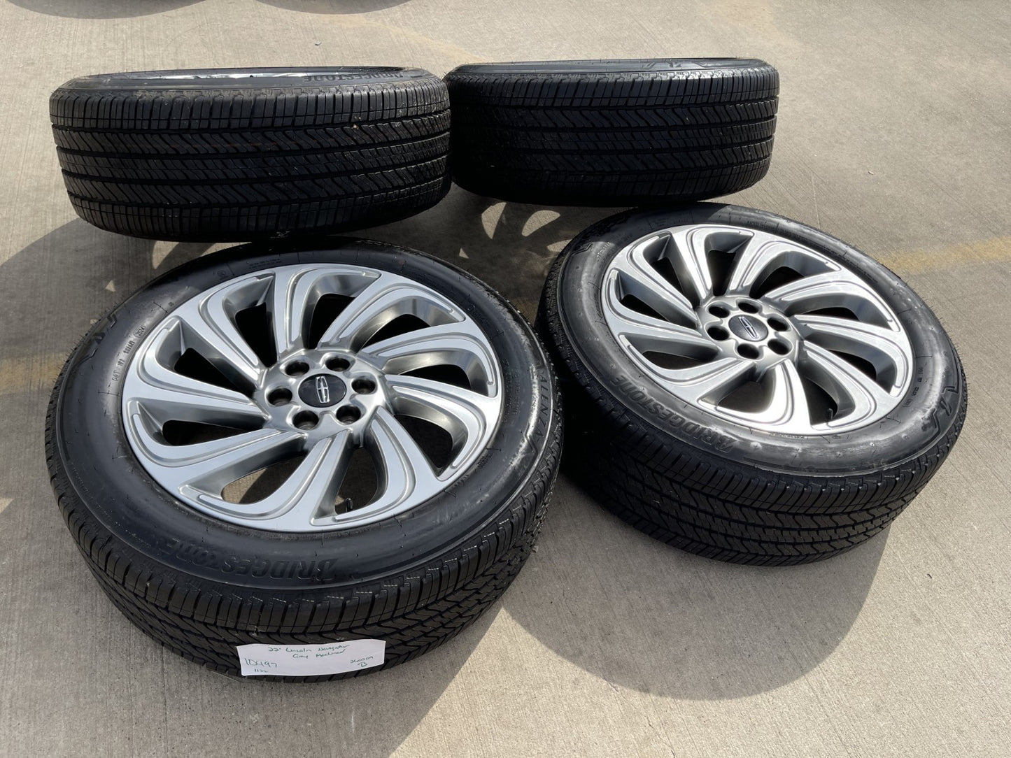 22" Lincoln Navigator BLACK LABEL OEM 10497 rims wheels BRIDGESTONE GREAT DEAL