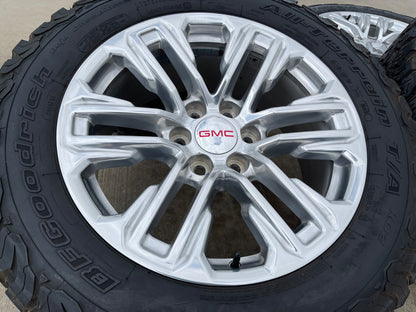20" GMC Yukon Sierra Tahoe Silverado OEM 2120 14024 wheels rims BFG KO2 A/T 33"