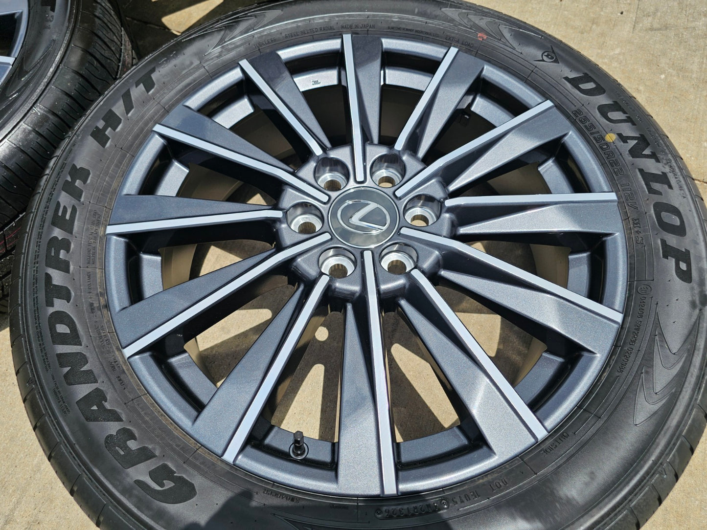 (5) 22" Lexus GX550 OEM wheels rims Toyota Land Cruiser Tundra 78519 LX600 NEW