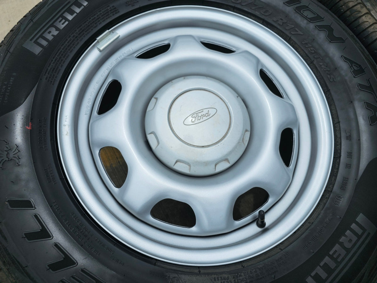 17" Ford F-150 OEM rims wheels 3857 tires steel 2023 2024 2025 PIRELLI A/T NEW