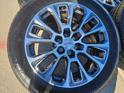 22" GMC Yukon Sierra DENALI OEM wheels rims Tahoe tires 2024 2025 2026 NEW