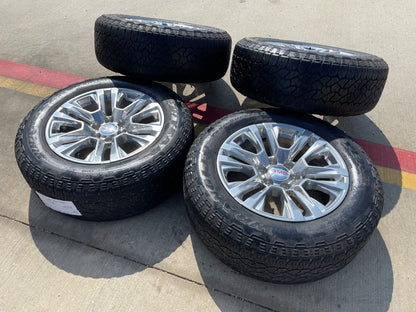 20" GMC Sierra Yukon Denali OEM 5917 wheels rims SET Chevy tires GOODYEAR