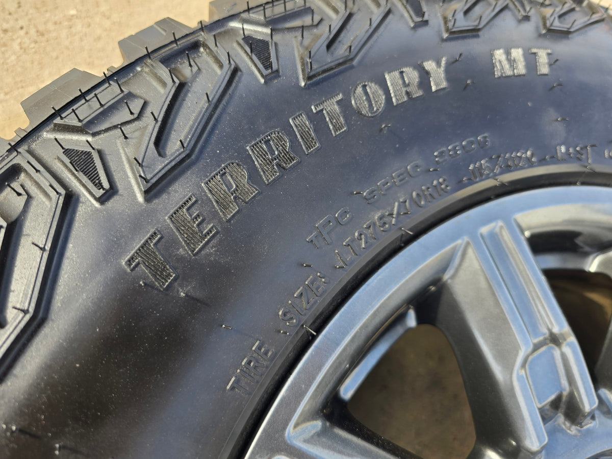 18" GMC Sierra AT4X Chevy Silverado OEM 14131 wheel rim GOODYEAR A/T NEW