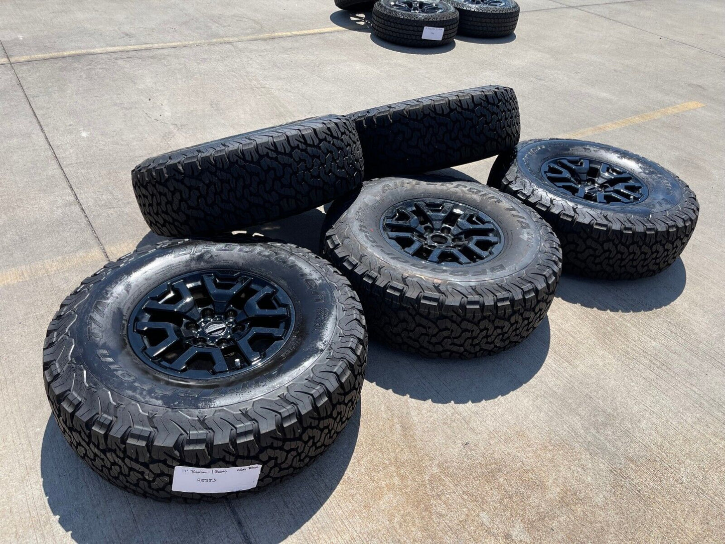 17" Ford F-150 Raptor Bronco OEM rims wheels BFG 10461 tires 2023 2024 2025 NEW