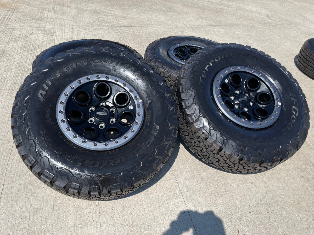 17" Ford F-150 Raptor OEM BEADLOCK 10612 rims wheels BFG KO2 37" SET NEW