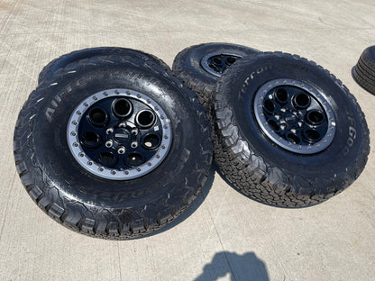 17" Ford F-150 Raptor OEM BEADLOCK 10612 rims wheels BFG KO2 37" SET NEW