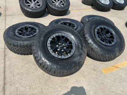 17" Ford F-150 Raptor Bronco R OEM BEADLOCK rims wheels 37" tires 2023 2024 NEW