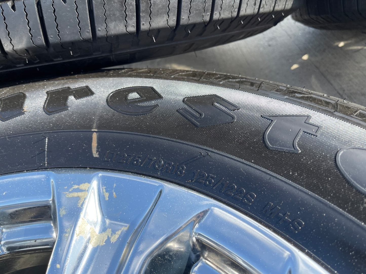 18" Ford F-250 F-350 LARIAT OEM CHROME rims wheels SET 10097 tires FIRESTONE