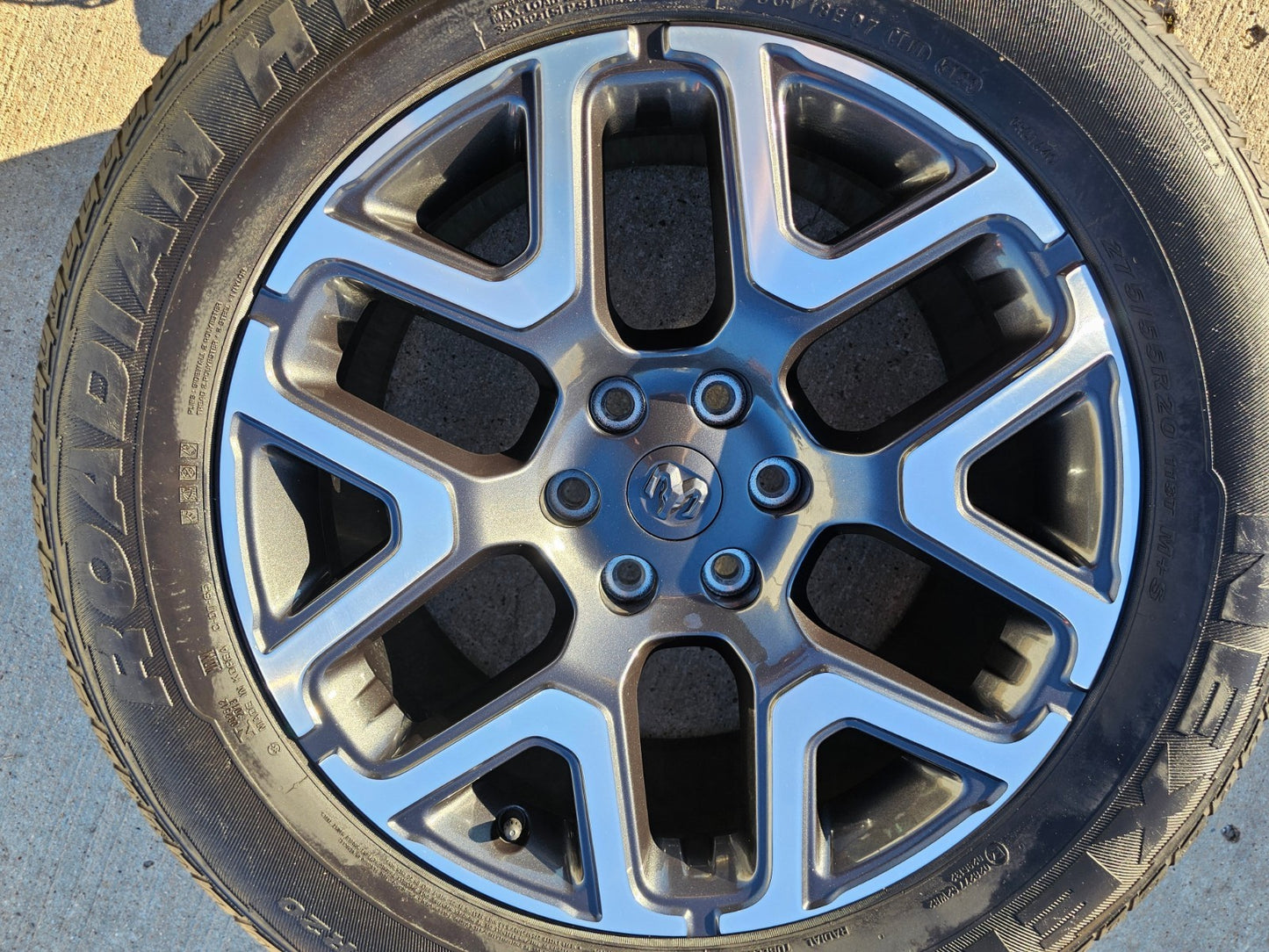 20" Dodge Ram 1500 OEM 94059 Laramie wheel rim 68583860AA Spare 2024 2025 2026