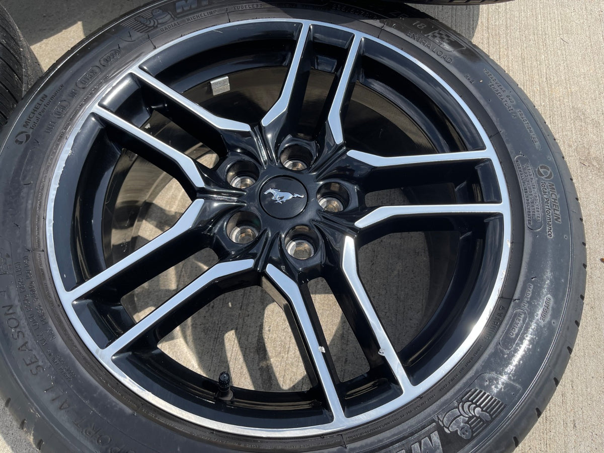 18" Ford Mustang GT OEM 10157 wheels rims SET 2021 2022 2023 2025 2026 MICHELIN