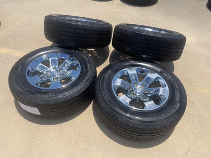 18" Dodge Ram 1500 OEM wheels rims 2672 tires SET CHROME