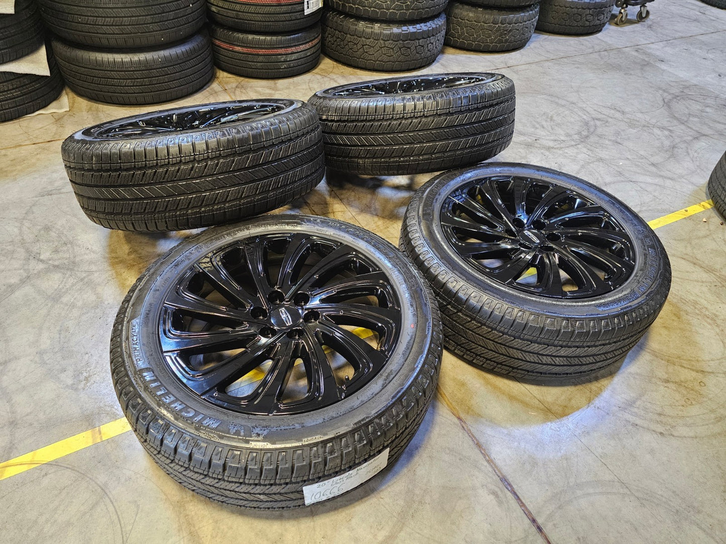 22" Lincoln Navigator OEM 10666 rims wheels BLACK LABEL SET MICHELIN NEW