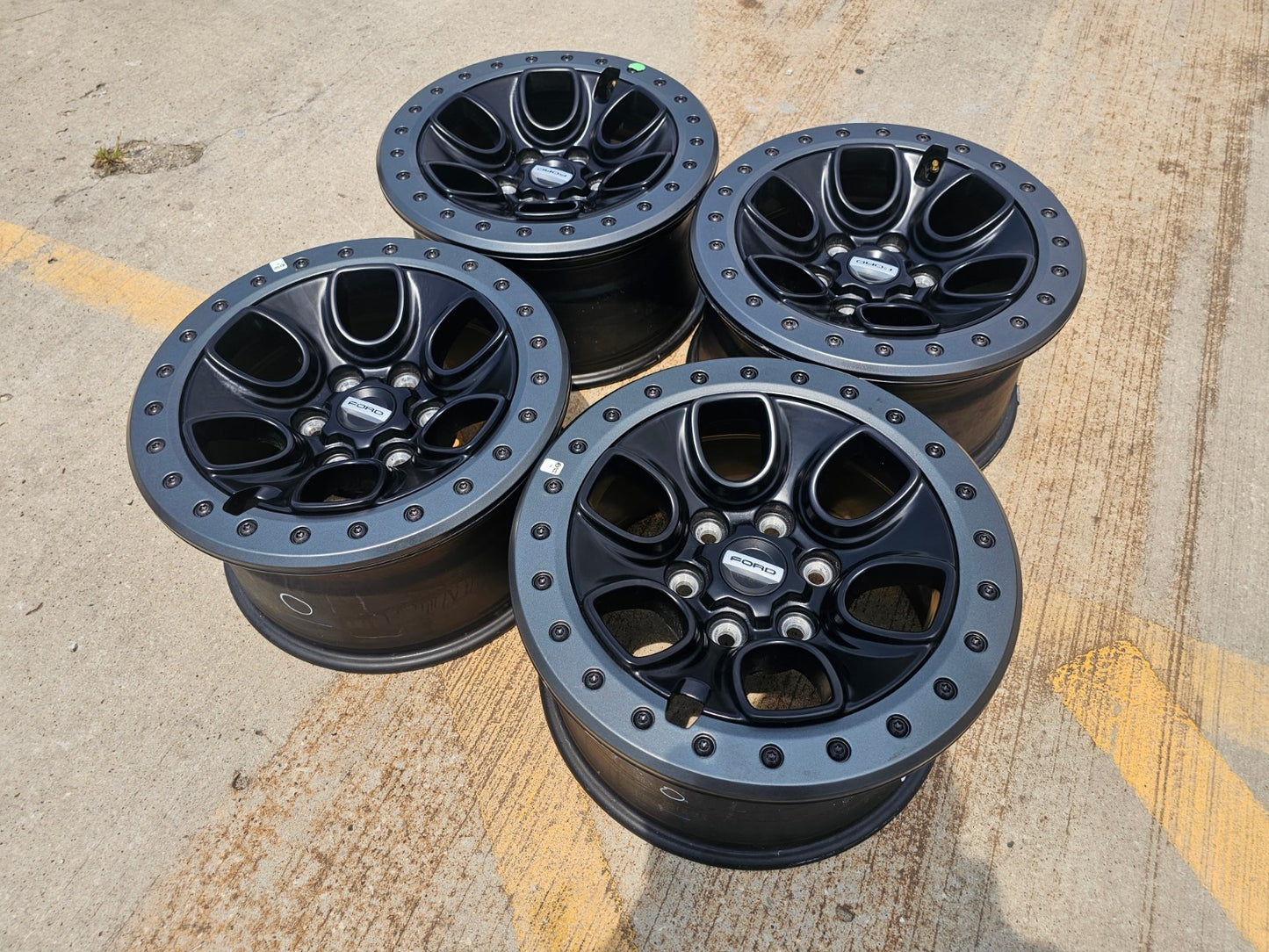 17" Ford F-150 Raptor OEM BEADLOCK rims wheels 10459 95210 SET NEW