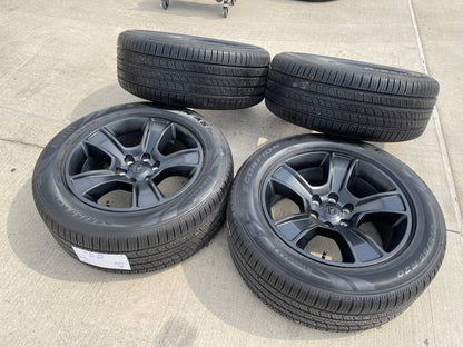 20" Dodge Ram 1500 OEM LIMITED Black 2676 2723 wheels rims PIRELLI SCORPION