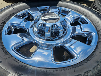 20" Ford F-250 F-350 OEM 10295 25085 10552 chrome wheels rims BRIDGESTONE NEW