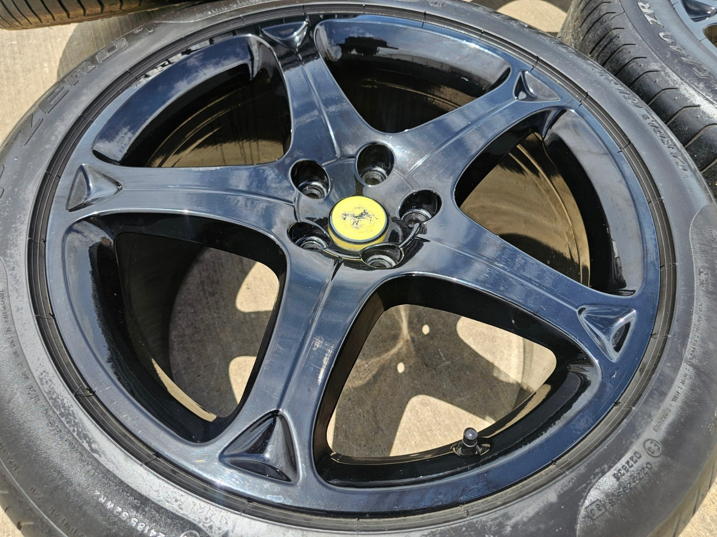 19" Ferrari California OEM 226000 226002 black wheels rims SET tires