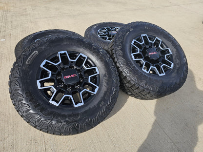 18" GMC Sierra AT4X Chevy Trail Boss 2500 OEM 14136 wheels rims GOODYEAR 35"