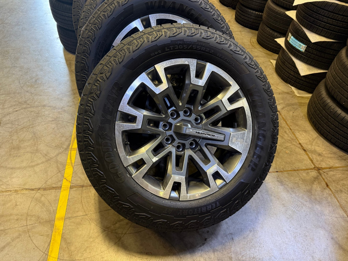 22" Hummer EV HEV 2500 OEM 8x165 wheels rims 2024 2025 2026 2027 NEW GOODYEAR
