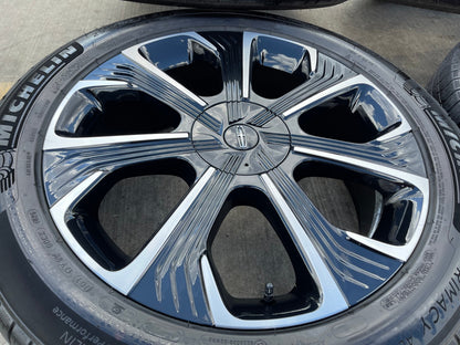 21" Lincoln Nautilus Black Label OEM 10563 rims wheels 2025 2026 NEW MICHELIN