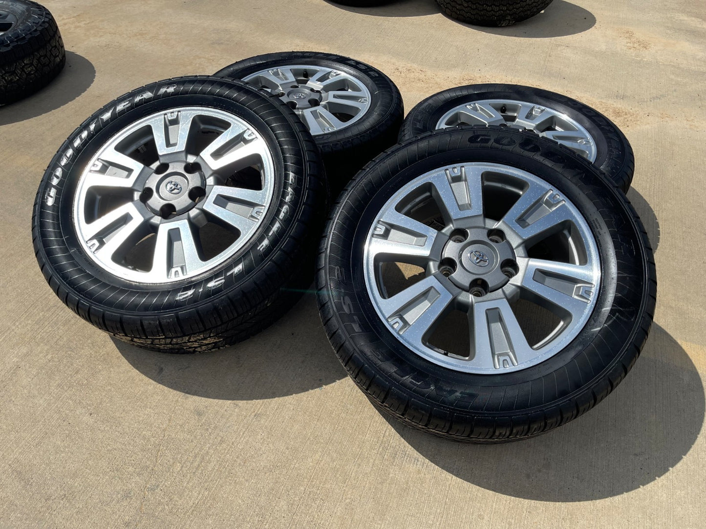 20" Toyota Tundra PLATINUM OEM 75159 SET wheels rims 5x150 tires GOODYEAR
