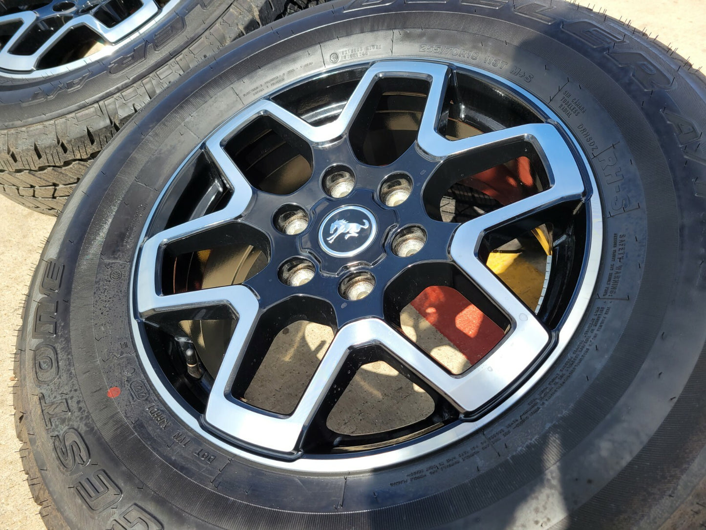 18" Ford Bronco wheels rims tires black 95213 Ranger 2023 2024 2025 2026 NEW