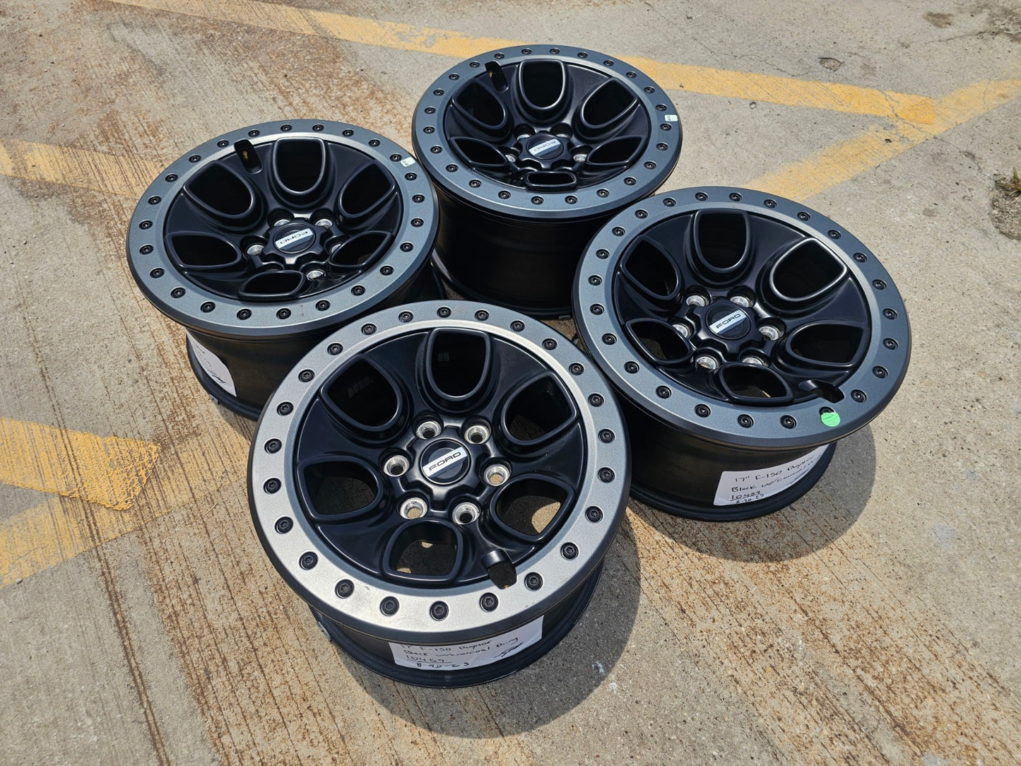 17" Ford F-150 Raptor OEM BEADLOCK rims wheels 10459 95210 SET NEW