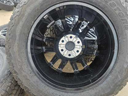 20" GMC Sierra Yukon AT4X Silverado OEM 5914 wheels rims BRIDGESTONE A/T SET NEW