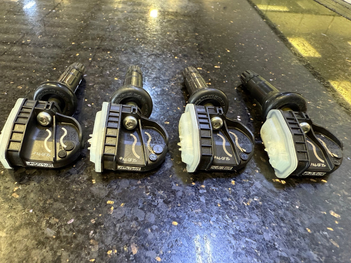 (4) TPMS SENSORS Chevy Ford GMC Cadillac Toyota RAM Honda Hyundai Kia SET NEW