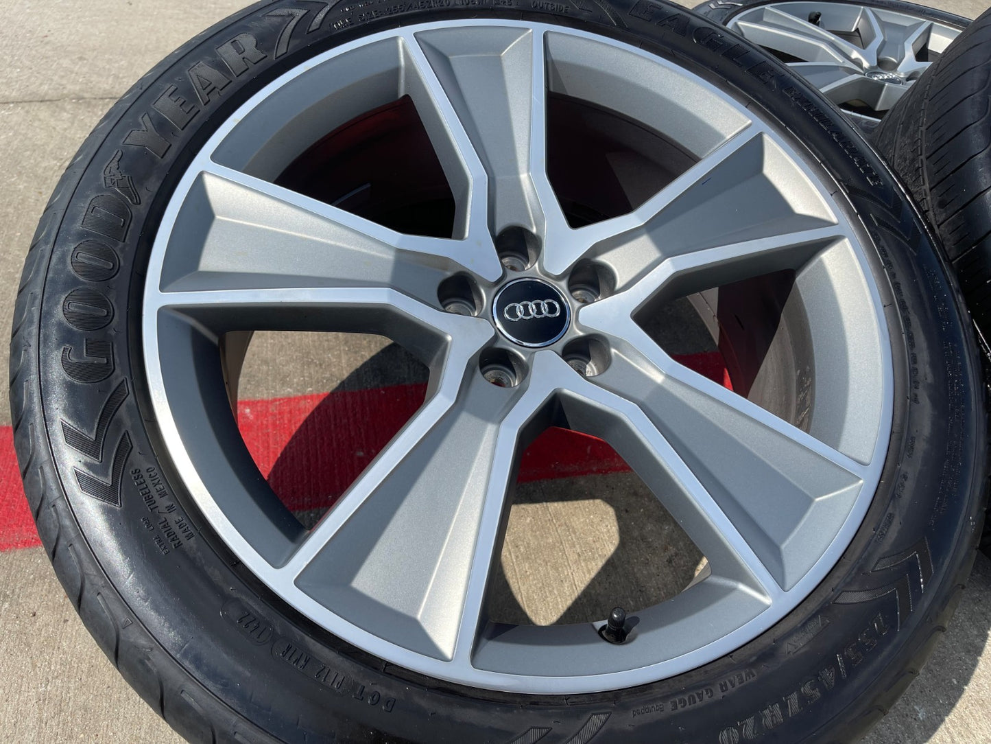 20" Audi Q5 wheels rims OEM 59075 Q3 Q7 Q8 SQ5 SQ3 RS S SET GOODYEAR