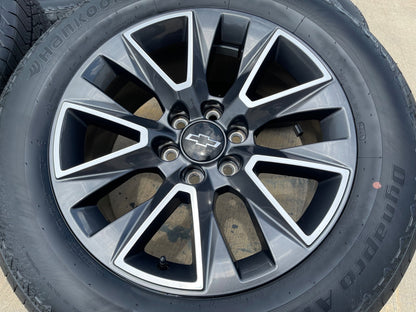20" Chevy Tahoe Silverado OEM 5919 wheels rims GMC Yukon tires HANKOOK A/T2 NEW