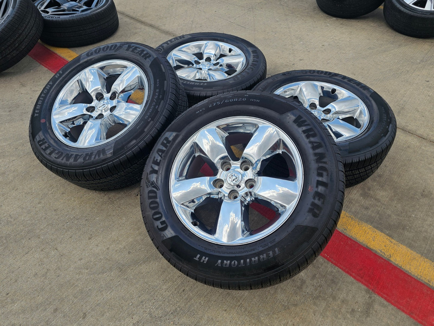 20" Dodge Ram 1500 OEM wheels rims 2495 CHROME 5x139 5x5.5 SET