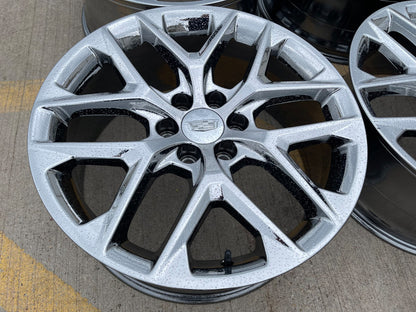 22" GMC Yukon Sierra DENALI OEM 14078 wheels rims CHROME 2024 2025 2026 2027 SET