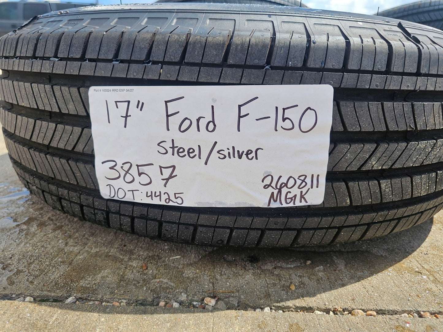17" Ford F-150 OEM rims wheels 3857 steel 2025 2026 2027 MICHELIN SET NEW